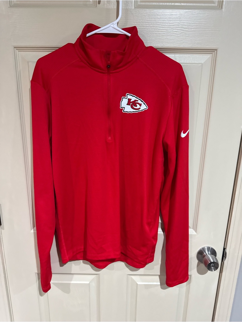 Nike Red Kansas City Chiefs Dri Fit Quarter-Zip Pullover